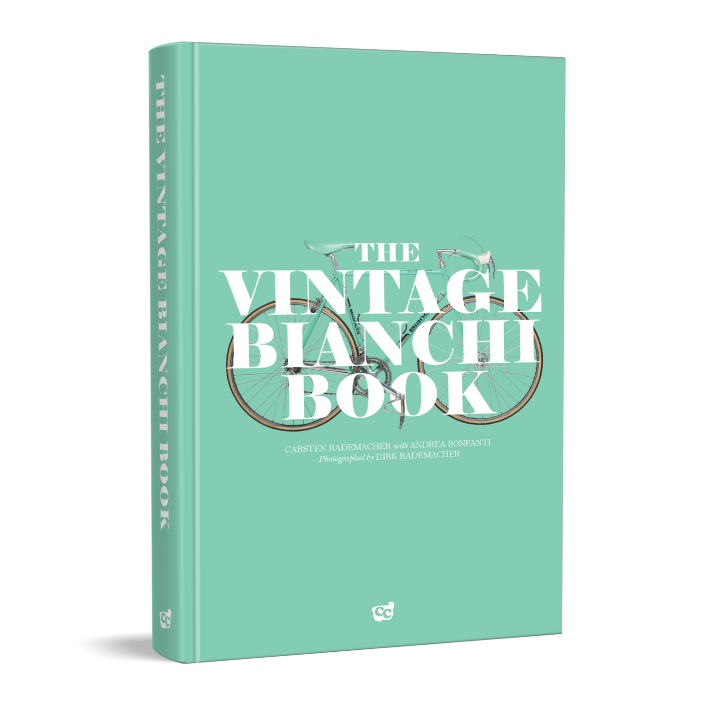 The Vintage Bianchi Book front cover tilted