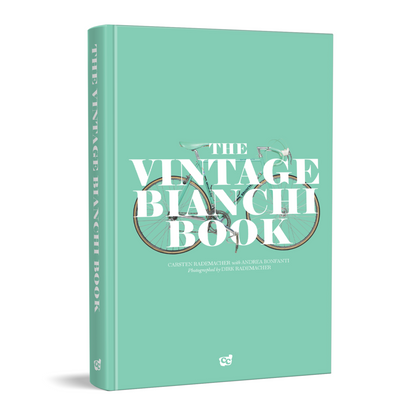The Vintage Bianchi Book front cover tilted